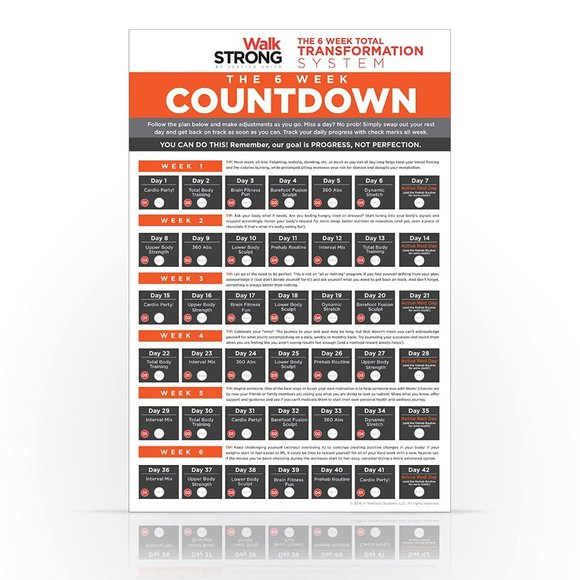 Walk Strong: 6 Week Total Transformation System (10 complete workouts on 4 discs - Picture 4 of 4